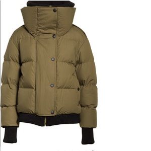 Burberry Green Lawkn Puffer Down jacket.
